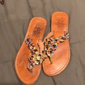 Women’s size 7.5 sequin sandals